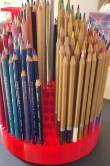 Colored Pencil Stand Holds 265 Pencils 3D Printer Model