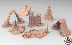 Tyty Tyran Tyranid 40k Starship Trooper Notable Small Terrain Remix Part 7 3D Printer Model