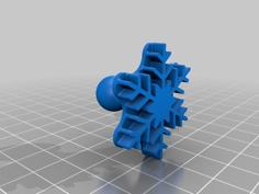 Snowflake Stamp 3D Printer Model