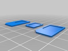 Sim Adapters (mini, Micro, Nano) 3D Printer Model