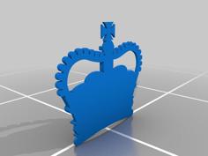 Royal Cypher Of George The Third (low Relief) 3D Printer Model