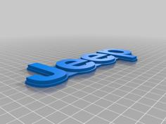 Jeep Emblem (one Piece) 3D Printer Model