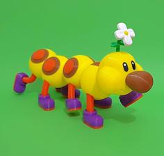 Wiggler From Mario Games – Multi-color 3D Printer Model