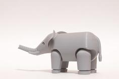 Articulated Elephant 3D Printer Model