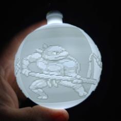 TMNT Ornament Bulb (80mm) 3D Printer Model