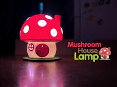 Mushroom House Lamp 3D Printer Model