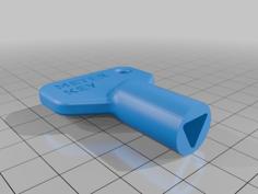 Gas And Electricity Meter Key 3D Printer Model