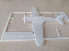 Breda Ba.65 Kit Card 3D Printer Model