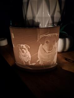 Lithophane Stand With Candle Holder 3D Printer Model