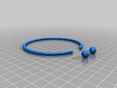 Pandora Inspired Bracelet/charm Bracelet 3D Printer Model