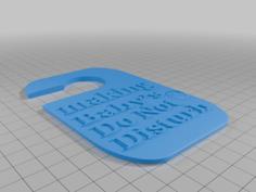 Making Baby’s Door Tag 3D Printer Model