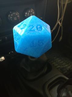 D20 Shifter Knob 3D Printer Model