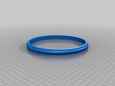 18cm Embroidery Hoop With Channel (Bastidor De Bordado) 3D Printer Model