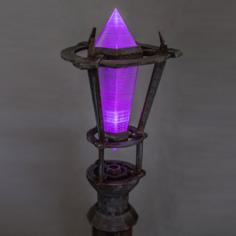 Mystic Crystal Staff Head 3D Printer Model