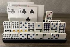 Playing Card Holder And Domino Tray 3D Printer Model