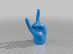 Cartoon Hand Rock 3D Printer Model