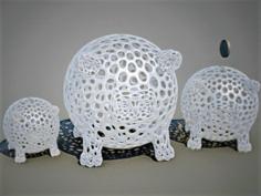 Voronoi Piggy Bank 3D Printer Model