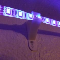 LED Light Strip Wall Mount 3D Printer Model