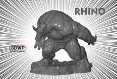 Rhino Statue (Spider-Man) 3D Printer Model