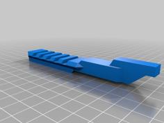 AK47 Rear Sight Rail Replacement 3D Printer Model