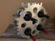 Gear Wine Rack 3D Printer Model