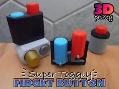 Super Toggly Fidget Button 3D Printer Model