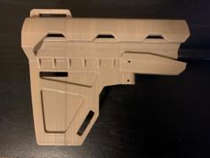 Adjustable Pistol Brace 3D Printer Model