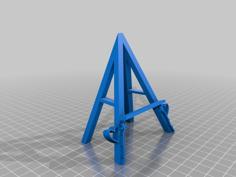 Heart And Flower Easel Picture Frame/Stand 3D Printer Model