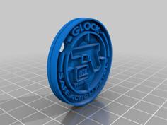 Glock Theme Keychain 3D Printer Model