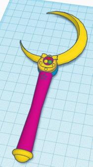 Sailor Moon Wand 3D Printer Model