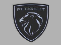 Peugeot 2021 Logo 3D Printer Model