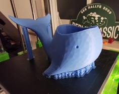 Pinksie The Whale – Flowerpot 65mm 3D Printer Model