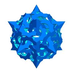 NESTED ESCHER STAR DODECAHEDRAL POLYKNOT 1 3D Printer Model