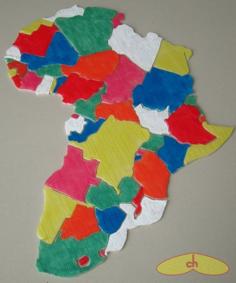 Africa Map Puzzle 3D Printer Model