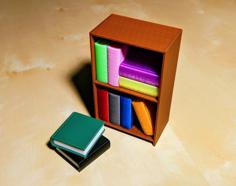 Tiny Bookcase 3D Printer Model