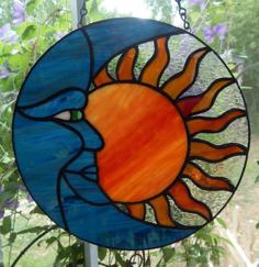 Sun-&-Moon Stained-Glass Sun-Catcher 3D Printer Model