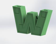 Alphabet Robot – W 3D Printer Model