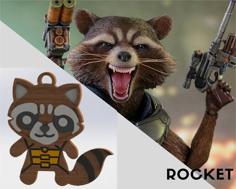 Rocket Keychain 3D Printer Model