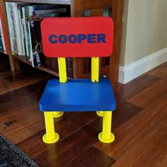 Toddler Sized Chair – Big Bottom 3D Printer Model