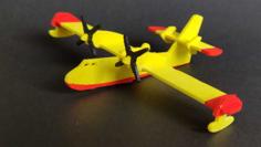 Canadair CL-415 Kit Card 3D Printer Model