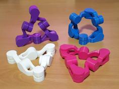 Print-in-Place Kaleidocycle 3D Printer Model