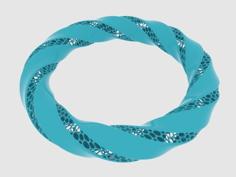 Twisted Torus Bracelet 3D Printer Model