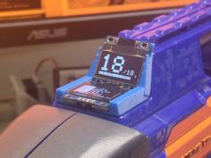 Nerf Rapidstrike Dual OLED Display Bracket 3D Printer Model