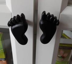 Door Knob Foot-shaped 3D Printer Model