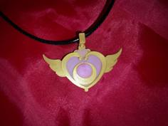 Sailor Moon Crisis Moon Inspired Pendant 3D Printer Model