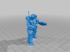 One Eyed Big Man Mech 3D Printer Model