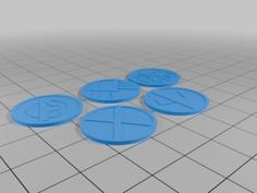 Marvel Golf Ball Markers 3D Printer Model