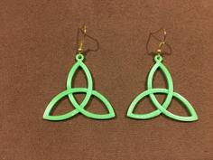 Celtic Triquetra Earrings 3D Printer Model