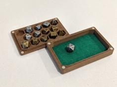 Dice Box And Tray For 14 “mini” Dice 3D Printer Model