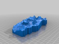 Yosemite Valley 3D Printer Model